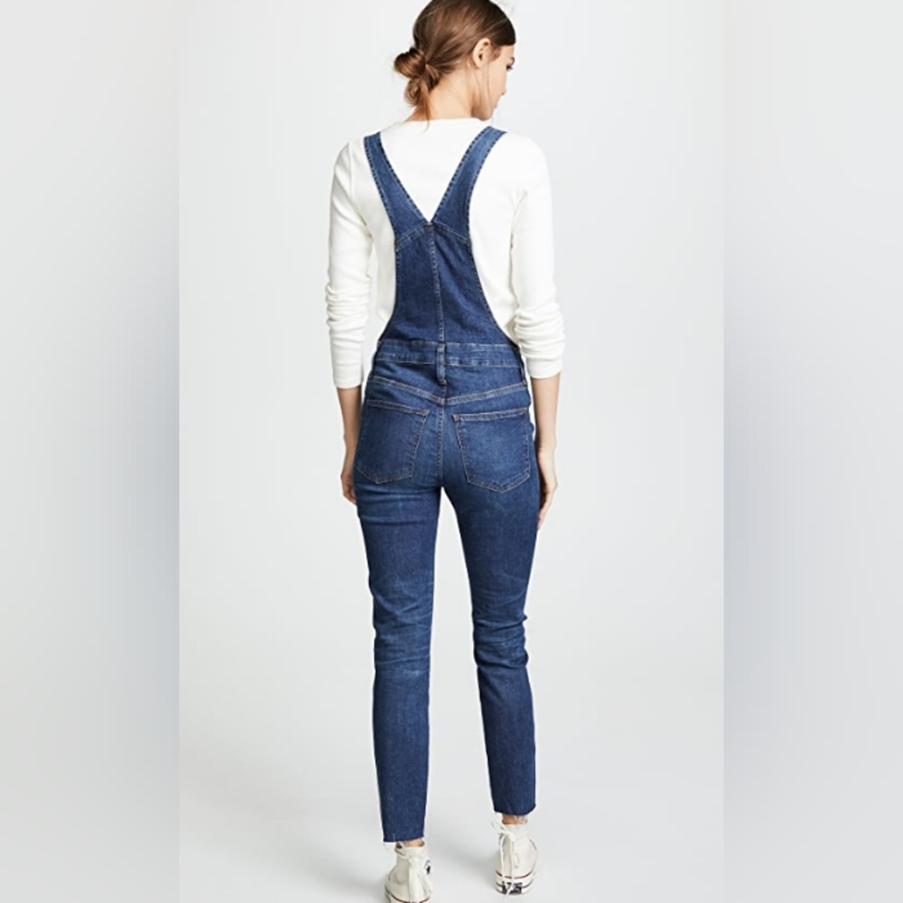 NWT Madewell Indigo Skinny Overalls - Picture 2 of 15